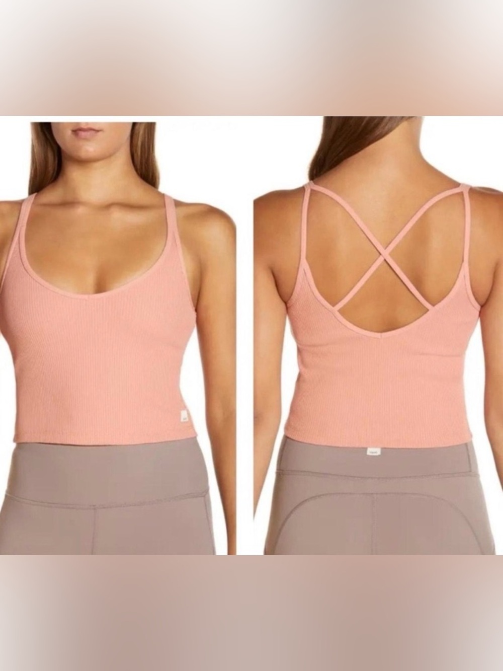 Vuori Rib Crop Tank size Large